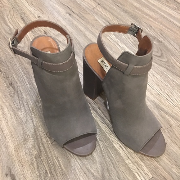 Steve Madden gray heels size 9 - Picture 1 of 14